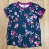 T-shirt sport vieux bleu et magenta fleuri grandeurs 6 à 12 ans - Nano